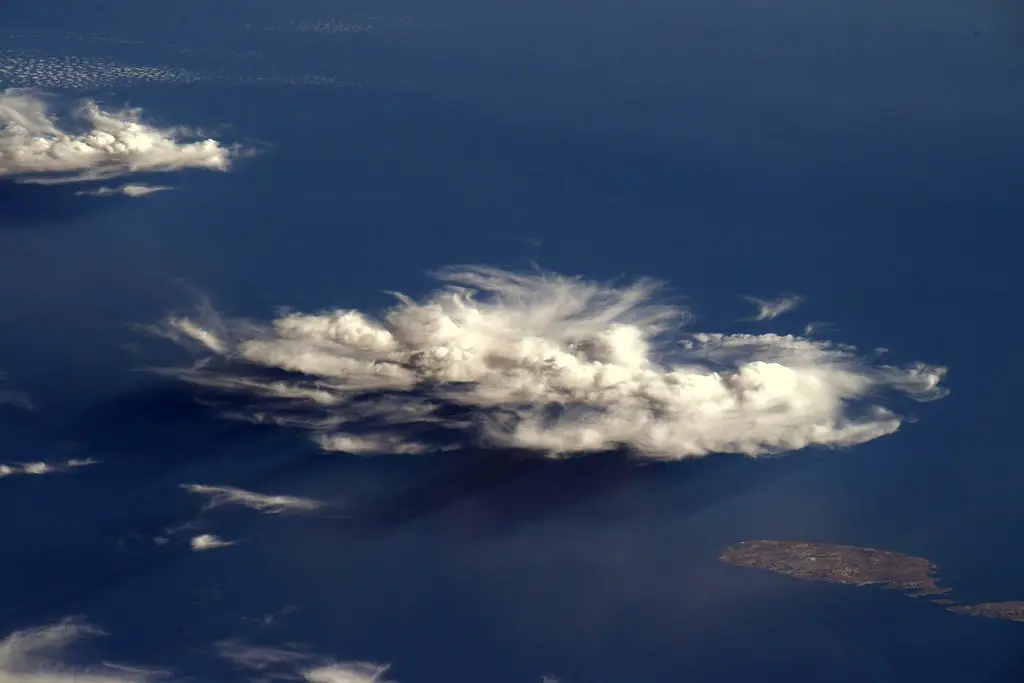 Beautiful Cloud Formation Near Sicily